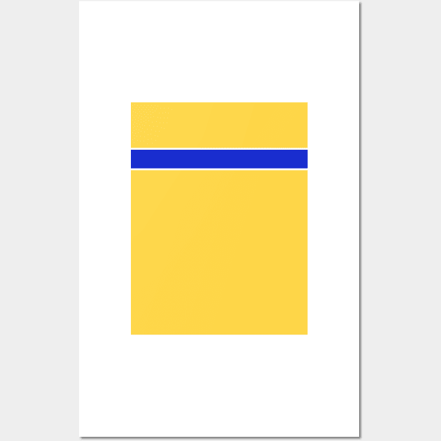 Leeds Yellow, Blue and White Hoop Away 1999 Wall Art by Culture-Factory